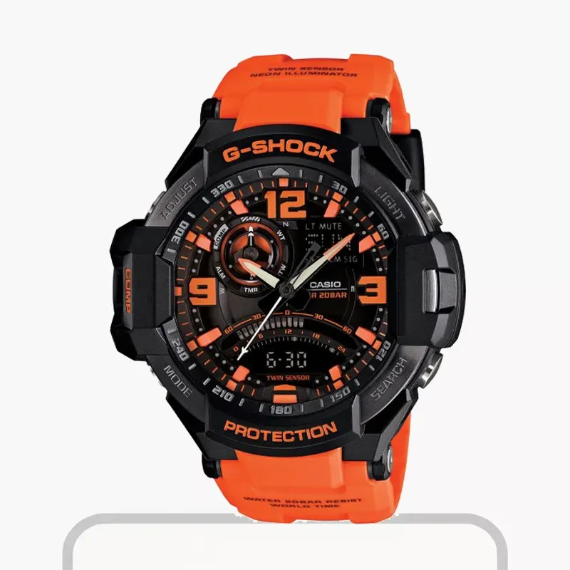 Casio G-Shock Unisex G-Aviation Twin Men’s Watch- GA-1000-4A